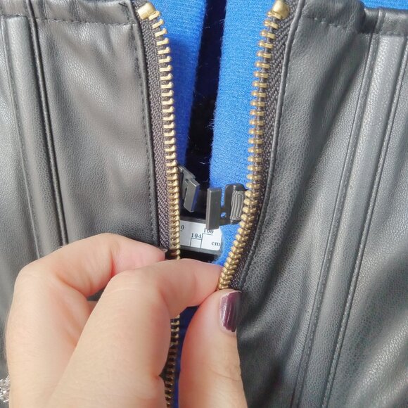 Torrid Black Faux Leather Corset Vest - Picture 7 of 9